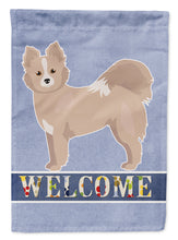 Load image into Gallery viewer, Tan Pomchi Welcome Garden Flag - Outdoor Decorative Yard Flag CK3766GF