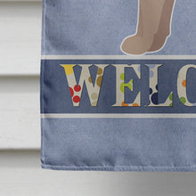 Load image into Gallery viewer, Fawn Puggle Welcome Flag Canvas House Size CK3770CHF