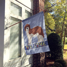 Load image into Gallery viewer, Sheepadoodle Welcome Flag Canvas House Size CK3773CHF