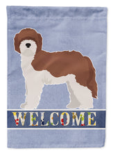 Load image into Gallery viewer, Sheepadoodle Welcome Flag Canvas House Size CK3773CHF