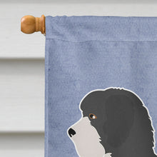 Load image into Gallery viewer, Black Sheepadoodle Welcome Flag Canvas House Size CK3774CHF