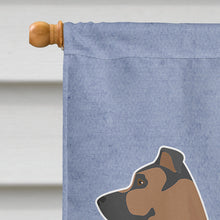 Load image into Gallery viewer, Shepherd Pit Mix #1 Welcome Flag Canvas House Size CK3775CHF