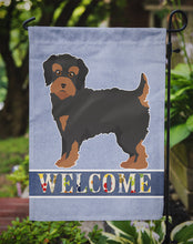 Load image into Gallery viewer, Yorkiepoo #1 Welcome Garden Flag - Outdoor Decorative Yard Flag CK3788GF