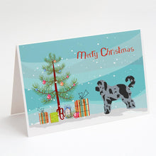 Load image into Gallery viewer, Aussiedoodle #2 Christmas Tree Greeting Cards -  Blank Note Cards – 8-Pack of Artist-Designed Cards with Envelopes