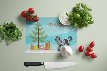 Load image into Gallery viewer, Aussiedoodle #2 Christmas Tree Glass Cutting Boards – Durable, Decorative Kitchen Art Large CK3801LCB