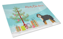 Load image into Gallery viewer, Bernedoodle Christmas Tree Glass Cutting Boards – Durable, Decorative Kitchen Art Large CK3804LCB