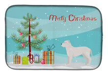 Load image into Gallery viewer, White Bullboxer Christmas Tree Dish Drying Mat – Absorbent, Artistic Kitchen Essentials CK3808DDM