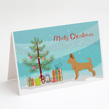 Load image into Gallery viewer, Tan Chion Christmas Tree Greeting Cards -  Blank Note Cards – 8-Pack of Artist-Designed Cards with Envelopes