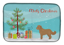 Load image into Gallery viewer, Tan Cockapoo Christmas Tree Dish Drying Mat – Absorbent, Artistic Kitchen Essentials CK3822DDM