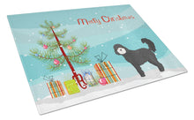 Load image into Gallery viewer, Black Cockapoo Christmas Tree Glass Cutting Boards – Durable, Decorative Kitchen Art Large CK3823LCB