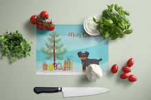 Load image into Gallery viewer, Morkie Christmas Tree Glass Cutting Boards – Durable, Decorative Kitchen Art Large CK3856LCB