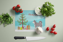 Load image into Gallery viewer, Pomsky #2 Christmas Tree Glass Cutting Boards – Durable, Decorative Kitchen Art Large CK3862LCB