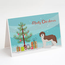 Load image into Gallery viewer, Sheepadoodle Christmas Tree Greeting Cards -  Blank Note Cards – 8-Pack of Artist-Designed Cards with Envelopes