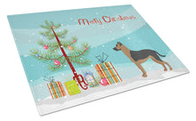 Load image into Gallery viewer, Shepherd Pit Mix #1 Christmas Tree Glass Cutting Boards – Durable, Decorative Kitchen Art Large CK3869LCB