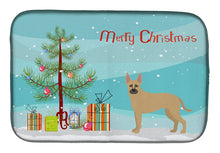 Load image into Gallery viewer, Shepherd Pit Mix #2 Christmas Tree Dish Drying Mat – Absorbent, Artistic Kitchen Essentials CK3870DDM