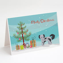 Load image into Gallery viewer, Shih Poo Christmas Tree Greeting Cards -  Blank Note Cards – 8-Pack of Artist-Designed Cards with Envelopes
