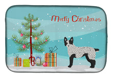 Load image into Gallery viewer, Texas Heeler Christmas Tree Dish Drying Mat – Absorbent, Artistic Kitchen Essentials CK3877DDM