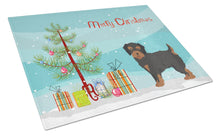 Load image into Gallery viewer, Yorkiepoo #1 Christmas Tree Glass Cutting Boards – Durable, Decorative Kitchen Art Large CK3882LCB