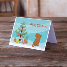Load image into Gallery viewer, Shih Poo #3 Christmas Tree Greeting Cards -  Blank Note Cards – 8-Pack of Artist-Designed Cards with Envelopes
