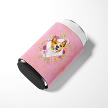 Load image into Gallery viewer, Basenji Pink Flowers Can or Bottle Hugger CK4115CC