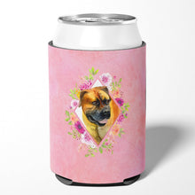 Load image into Gallery viewer, Borboel Mastiff Pink Flowers Can or Bottle Hugger CK4121CC