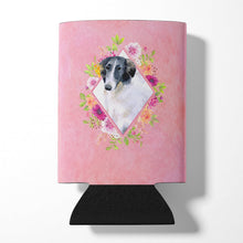 Load image into Gallery viewer, Borzoi Pink Flowers Can or Bottle Hugger CK4122CC