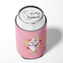 Load image into Gallery viewer, Bull Terrier Pink Flowers Can or Bottle Hugger CK4124CC