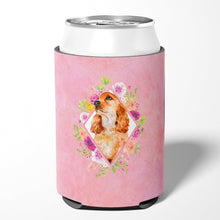 Load image into Gallery viewer, Cocker Spaniel #2 Pink Flowers Can or Bottle Hugger CK4133CC