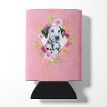 Load image into Gallery viewer, Dalmatian Puppy Pink Flowers Can or Bottle Hugger CK4136CC
