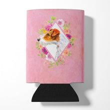 Load image into Gallery viewer, Jack Russell Terrier #2 Pink Flowers Can or Bottle Hugger CK4142CC