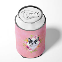 Load image into Gallery viewer, French Bulldog Pink Flowers Can or Bottle Hugger CK4143CC