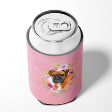 Load image into Gallery viewer, German Boxer Pink Flowers Can or Bottle Hugger CK4145CC