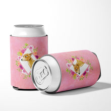 Load image into Gallery viewer, Italian Greyhound Pink Flowers Can or Bottle Hugger CK4154CC