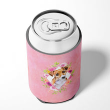 Load image into Gallery viewer, Jack Russell Terrier #1 Pink Flowers Can or Bottle Hugger CK4155CC