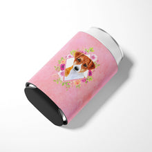 Load image into Gallery viewer, Jack Russell Terrier #2 Pink Flowers Can or Bottle Hugger CK4156CC