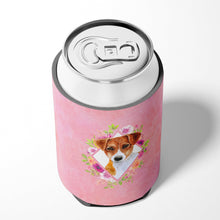 Load image into Gallery viewer, Jack Russell Terrier #2 Pink Flowers Can or Bottle Hugger CK4156CC