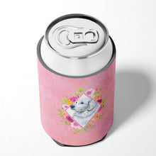 Load image into Gallery viewer, Great Pyrenees Pink Flowers Can or Bottle Hugger CK4160CC