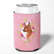 Load image into Gallery viewer, Miniature Pinscher Pink Flowers Can or Bottle Hugger CK4161CC