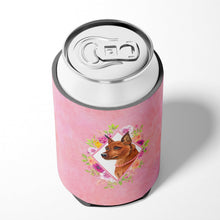 Load image into Gallery viewer, Miniature Pinscher Pink Flowers Can or Bottle Hugger CK4161CC