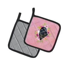 Load image into Gallery viewer, Newfoundland Pink Flowers Pot Holders - Set of 2 - Heat-Resistant Kitchen Essentials CK4163PTHD