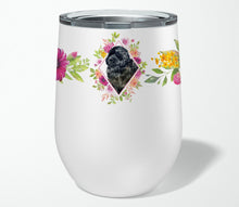 Load image into Gallery viewer, Newfoundland Pink Flowers Stainless Steel 12 oz Stemless Wine Glass CK4163TBL12