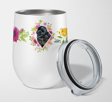 Load image into Gallery viewer, Newfoundland Pink Flowers Stainless Steel 12 oz Stemless Wine Glass CK4163TBL12