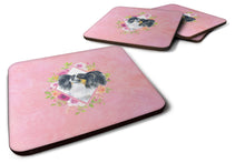Load image into Gallery viewer, Papillon Pink Flowers Coasters - Set of 4 Lightweight Foam, Absorbent Drink Coasters  CK4165FC