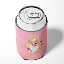 Load image into Gallery viewer, Pomeranian #1 Pink Flowers Can or Bottle Hugger CK4169CC