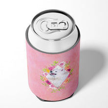 Load image into Gallery viewer, Samoyed Pink Flowers Can or Bottle Hugger CK4177CC