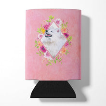 Load image into Gallery viewer, Samoyed Pink Flowers Can or Bottle Hugger CK4177CC