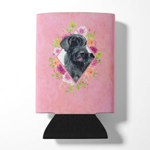 Load image into Gallery viewer, Giant Schnauzer Pink Flowers Can or Bottle Hugger CK4178CC