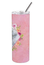 Load image into Gallery viewer, Sealyham Terrier Pink Flowers Double Walled Stainless Steel 20 oz Skinny Tumbler CK4180TBL20