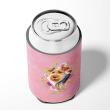 Load image into Gallery viewer, Welsh Terrier Pink Flowers Can or Bottle Hugger CK4192CC