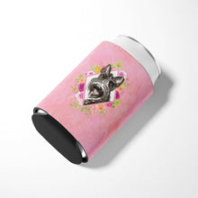 Load image into Gallery viewer, Scottish Terrier Pink Flowers Can or Bottle Hugger CK4214CC